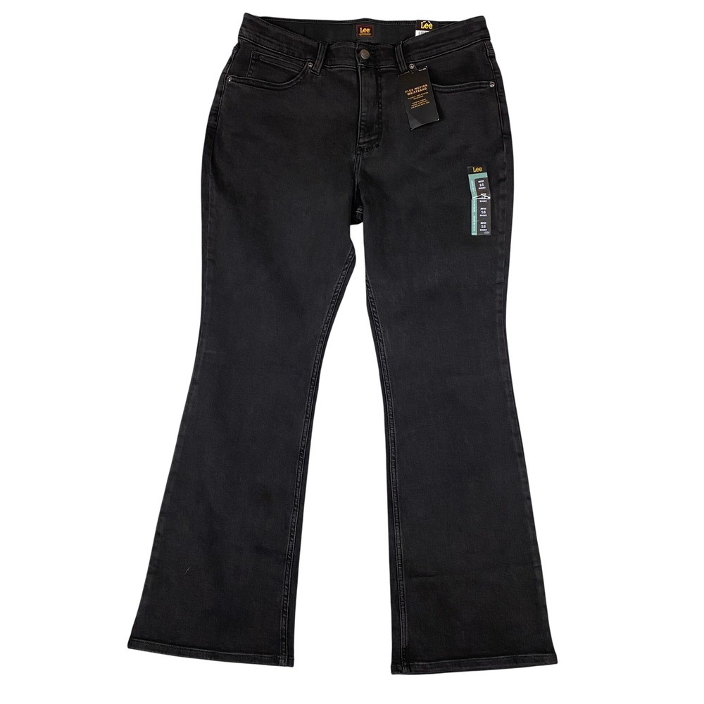 Lee Ultra Lux Comfort Flex Motion Mid Rise Bootcut Jeans Womens 16 Short NWT